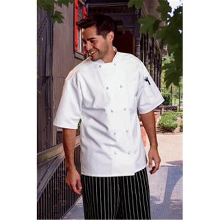 Nathan Caleb Medium Monterey Chef Coat in White NA2504243